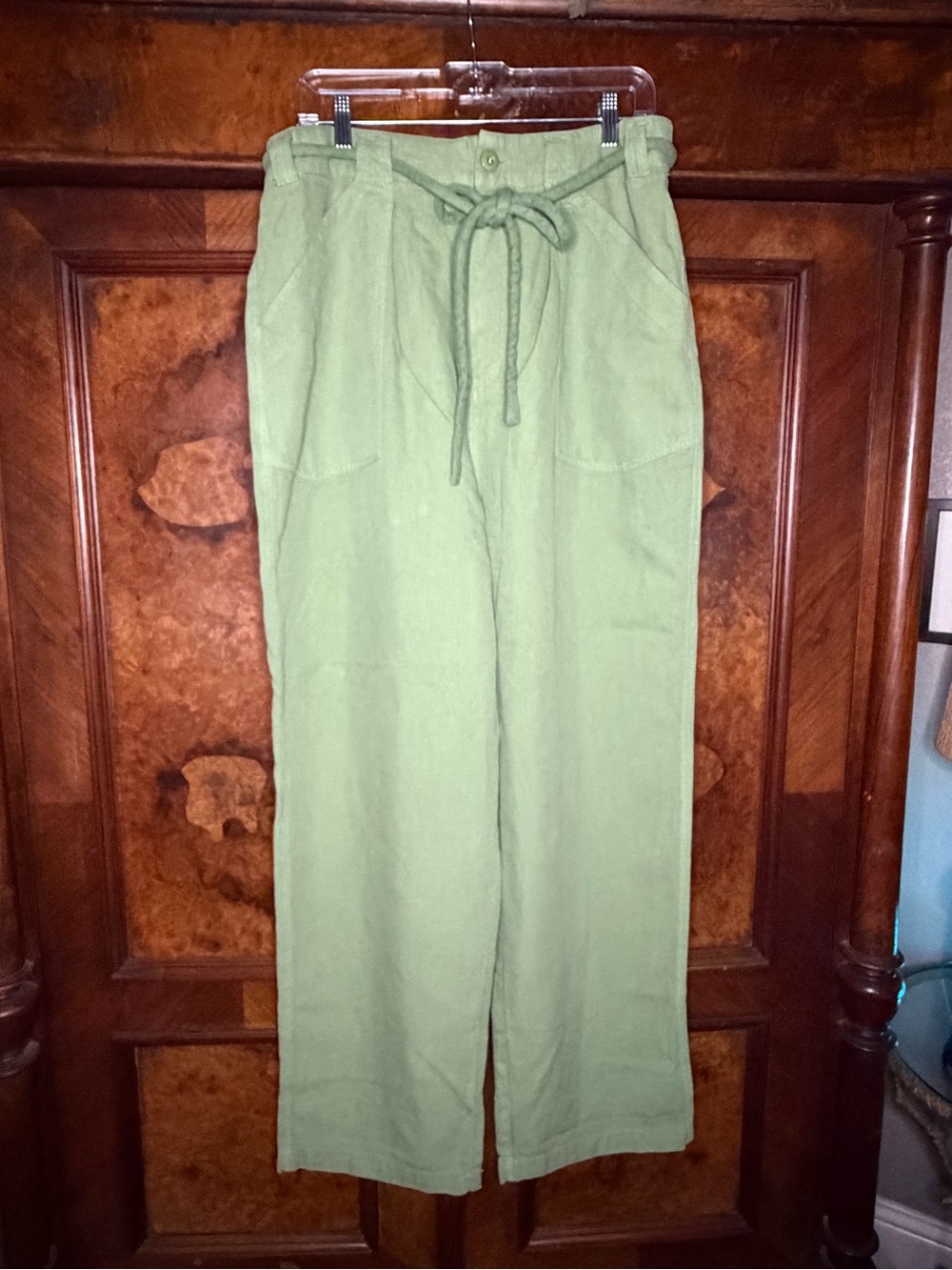 Free People Wide Leg Trousers Green XL GUC
